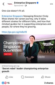 Enterprise Singapore Facebook Ad