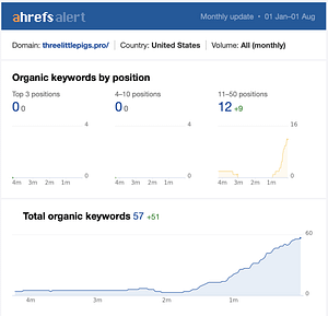 Ahrefs Results